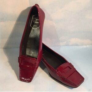 Roger Vivier Red Patent Leather Loafers